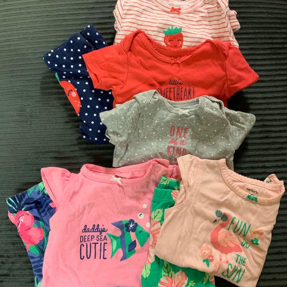 12 months CARTER'S matching outfits